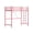 Pink, variant on Zimtown Upgrated Twin over Twin Bunk Bed, Metal Bed Frame with Flat Step Ladder, Black