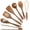 7pack, variant on Utensils Set for Cooking, Teak Wooden Utensils Set Spatula for Nonstick Cookware Kitchen Utensils Set 5