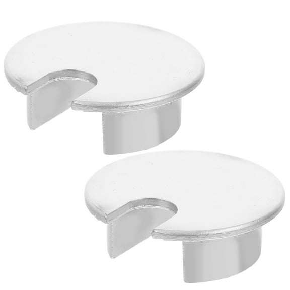 2pcs Round Desktop Cable Hole Plug Zinc Alloy Wire Cover for Desk Cord Organizer for Office and Home