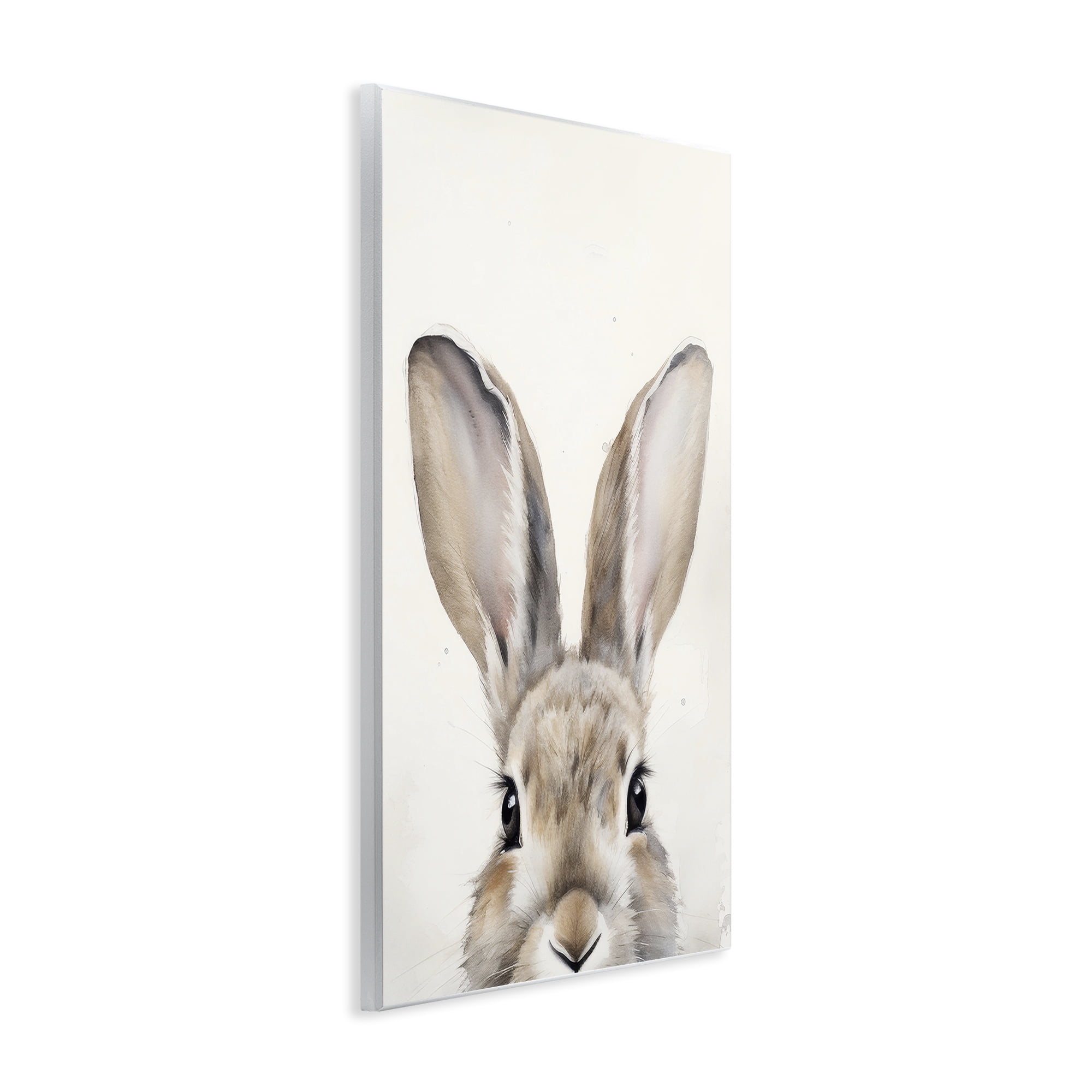 Stupell Industries Peeking Rabbit Eyes Animals & Insects Painting Unframed Art Print Wall Art, 10 x 15