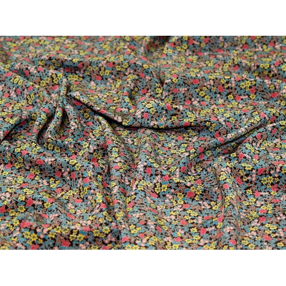 Liberty London Emilias Bloom Kensington Silk Crepe de Chine Fabric - per yard