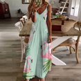 thumbnail image 3 of Flamingo Pattern Design Sleeveless Dress Woman Fashion Long Dresses Women's Summer Suit Dress 2025, 3 of 7