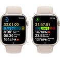 thumbnail image 3 of Restored Apple Watch Series 8 (GPS+Cellular, 45mm) - Starlight Aluminum Case - Starlight Sport Band (Refurbished), 3 of 5