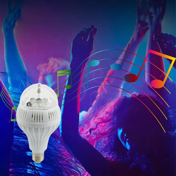 Lolmot Lampes LED avec Bluetooth Smart Home Lights, ampoule disco E27  rotative LED Party Strobe Light pour les fêtes - RGB Multi Crystal Disco  Ball Light Strobe Bulb Decor for Birthday 