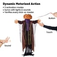 thumbnail image 5 of 6FT Animated Pumpkin Man Halloween Animatronics Outdoor, Sound & Motion Activated Standing Prop for Yard Porch Haunted House, 5 of 7