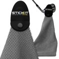 thumbnail image 1 of Stickit Toalla Magnética Gris Toalla De Golf De Microfibra De Primer Nivel Con Bolsillos Profundos Tipo Gofre Imán De Fuerza Industrial Para Una Fuerte Sujeción A Carritos O Palos De Golf, 1 of 9
