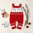 thumbnail image 4 of MANHUJI Baby Girl Outfit Newborn Infant Baby Christmas Santa Cartoon Plush Romper Xmas Knit Jumpsuit Preemie Boy Clothes Sleeper Baby Girl Clothes Newborn (Red,80), 4 of 6