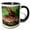 Black/White, variant on 3drose, Paul Rainey Wildlife Sanctuary, Nutria Wildlife - Us19 Bja0004 - Jaynes Gallery, 11oz Two-tone Yellow Mug