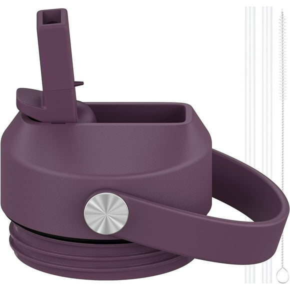 shiyou-Straw Lid for Yeti Rambler Water Bottle 18 oz,26 oz,36 oz,46 oz,12 oz,64 oz,Straw Cap,Straws and Brush Include (Nordic Purple)