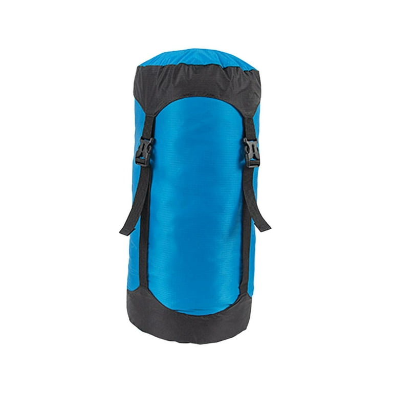 Compression Stuff Sack Water Resistant Ultralight Organizer Multifunctional  Compression Sack Sleeping Bag for Outdoor Kayaking Backpacking , Blue Color  L 