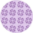 thumbnail image 1 of Ahgly Company Indoor Round Patterned Tyrian Purple Area Rugs, 8' Round, 1 of 6