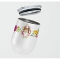 thumbnail image 2 of Carolines Treasures CK4213TBL12 Sheltie Pink Flowers Stainless Steel 12 oz Stemless Wine Glass 12 oz multicolor, 2 of 4