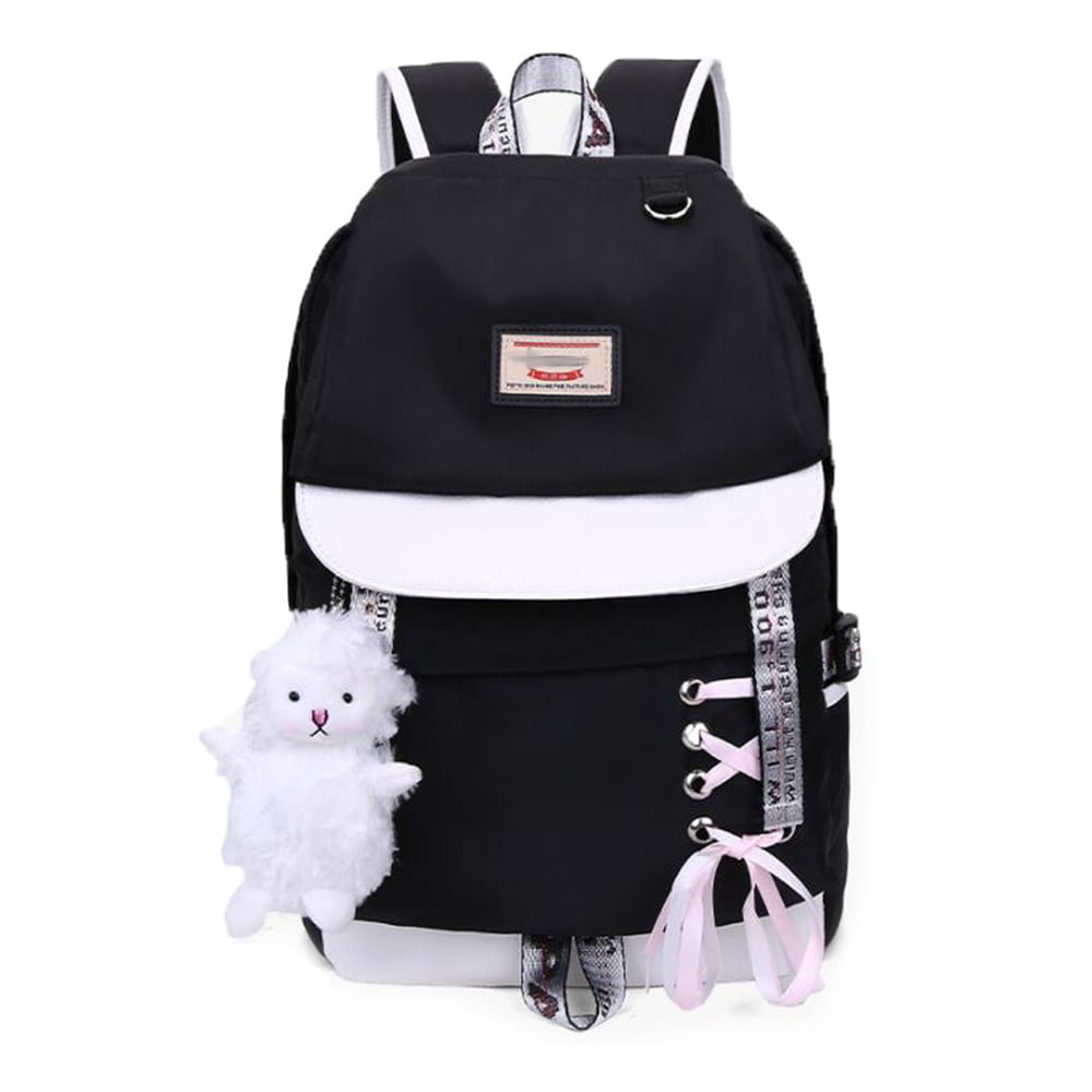 Large School Bags For Teenage Girls Usb Port Canvas Schoolbag Student ...