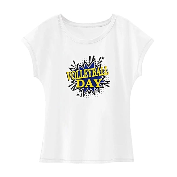Camiseta para mujer Ropa de verano Moda Cuello redondo Camiseta de manga corta para el trabajo Senderismo M