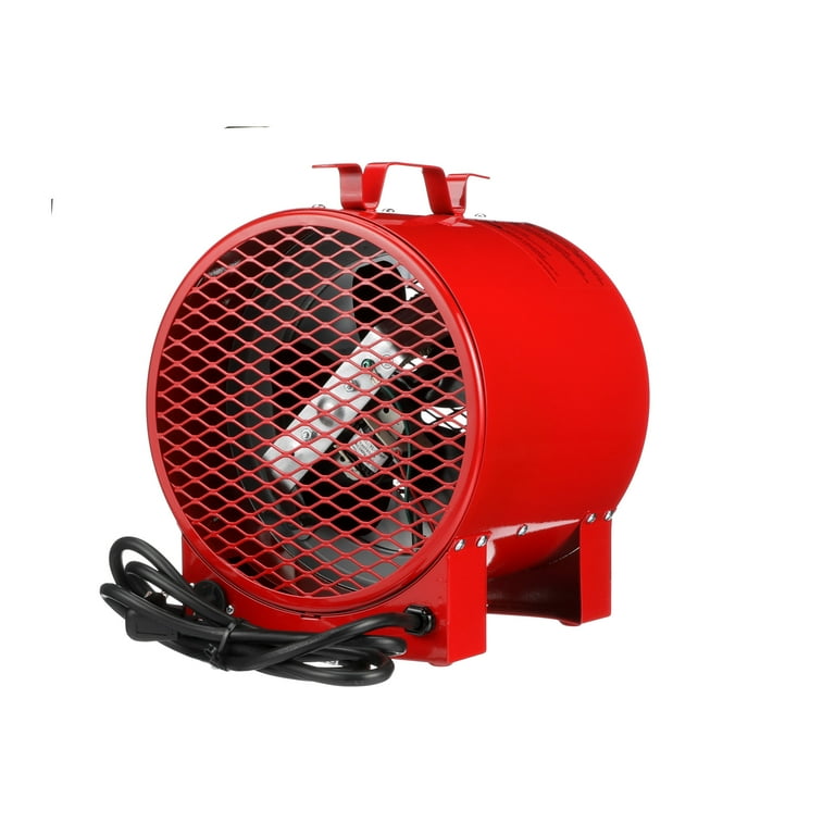 TPI Corporation ICH-240-C Jobsite/Utility Fan Forced Portable Electric  Heater, 4.0kW, 240/208-Volts, Includes Carrying Handle u0026 Thermostat, 20-Amp  Cordset, Red - Walmart.com