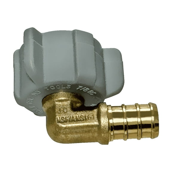 5 Pcs XFITTING 1/2 Inch Pex x 7/8 Inch NPT Female Swivel Elbow, 31-3-2=5X