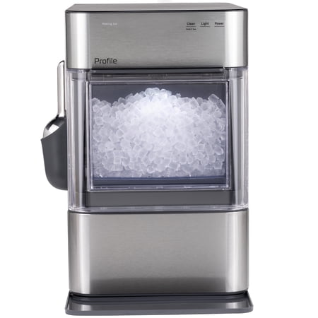 GE Profile - Opal 2.0 Ultra Nugget Ice Maker with Scale Inhibiting Filter - Stainless Steel