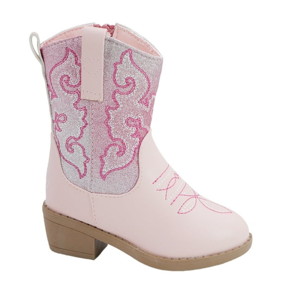 Pawz Little & Big Girls' Glitter Western Boots
