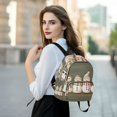 thumbnail image 6 of FORMRS Mini Backpack Purse for Women Quilted Travel Daypack Casual Shoulder Bag, Cute Snowmen, 6 of 7
