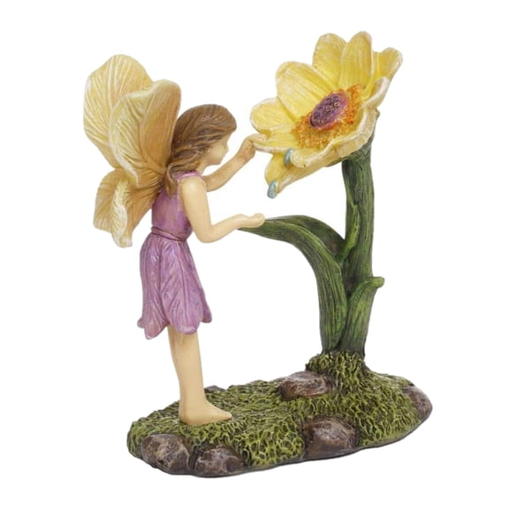 Marshall Home & Garden Fairy Garden Woodland Knoll Collection, Morning Dew Fairy - Decorative Resin Figurine for Indoor and Outdoor Use