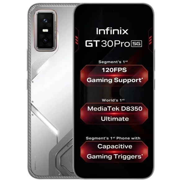 Infinix GT 30 Pro 5G Dual SIM 256 GB plateado 12 GB RAM Blanco