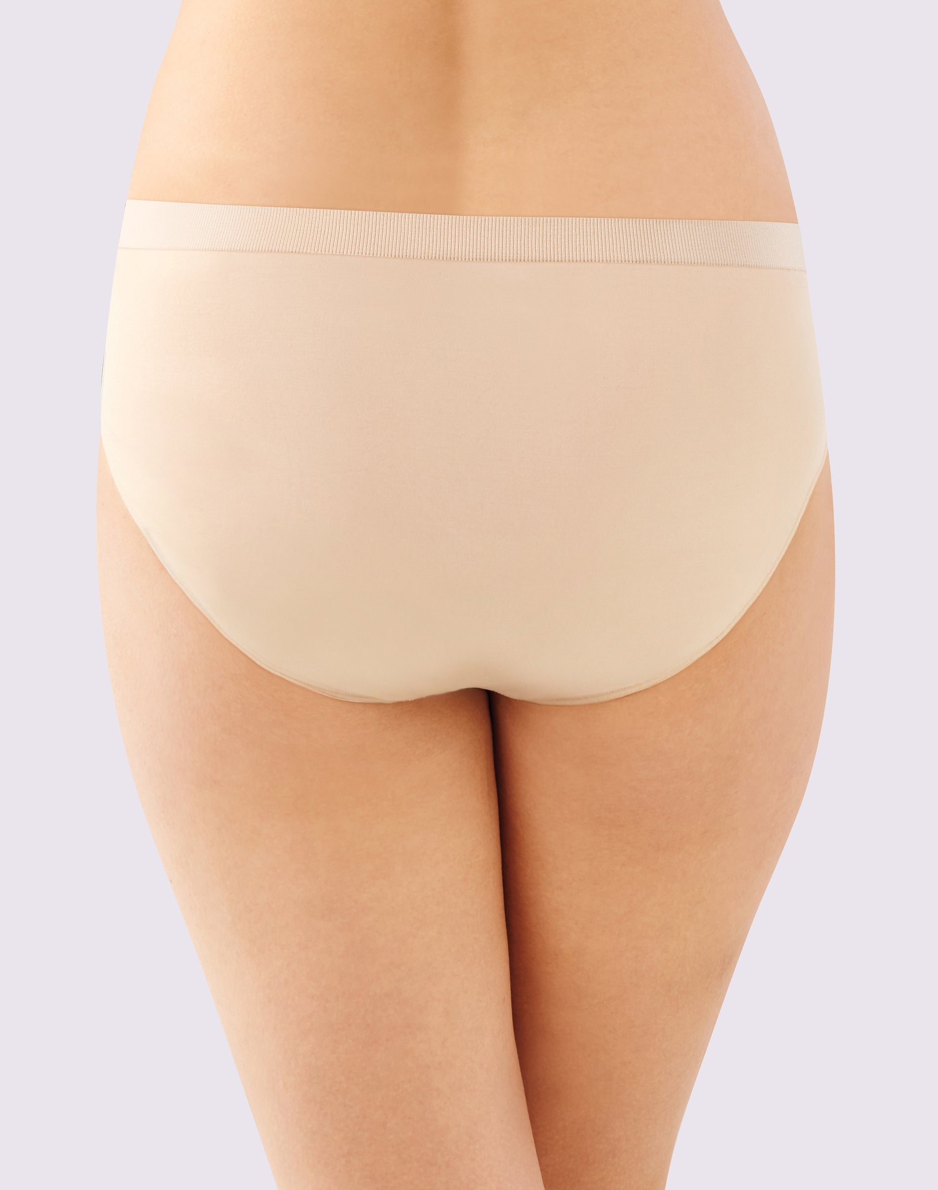 Women's Bali 303J Comfort Revolution Microfiber Hi-Cut Panty (Misty Dot  8/9) 