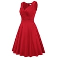 thumbnail image 3 of GRACE KARIN Women's 50s Vintage A-line Dress Knee Length, 3 of 11