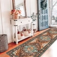thumbnail image 4 of 2 x 8 ft Washable Hallway Runner Rugs, Non-Slip Soft Kitchen Rug Runner Laundry Room Rug, Vintage Floor Runner for Kitchen Entryway Laundry Room, 4 of 10