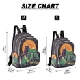 thumbnail image 2 of FORMRS Mini Backpack Purse for Women Travel Daypack Casual Shoulder Bag, Abstract Animals, 2 of 7