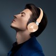 thumbnail image 6 of Christmas Gifts Clearance! SHENGXINY Bluetooth Headphones Clearance Frequency Responses Range 15-22000 Headphones Folded 5.0 Stereos Mobile Wireless Bluetooth Headphones Gold, 6 of 7
