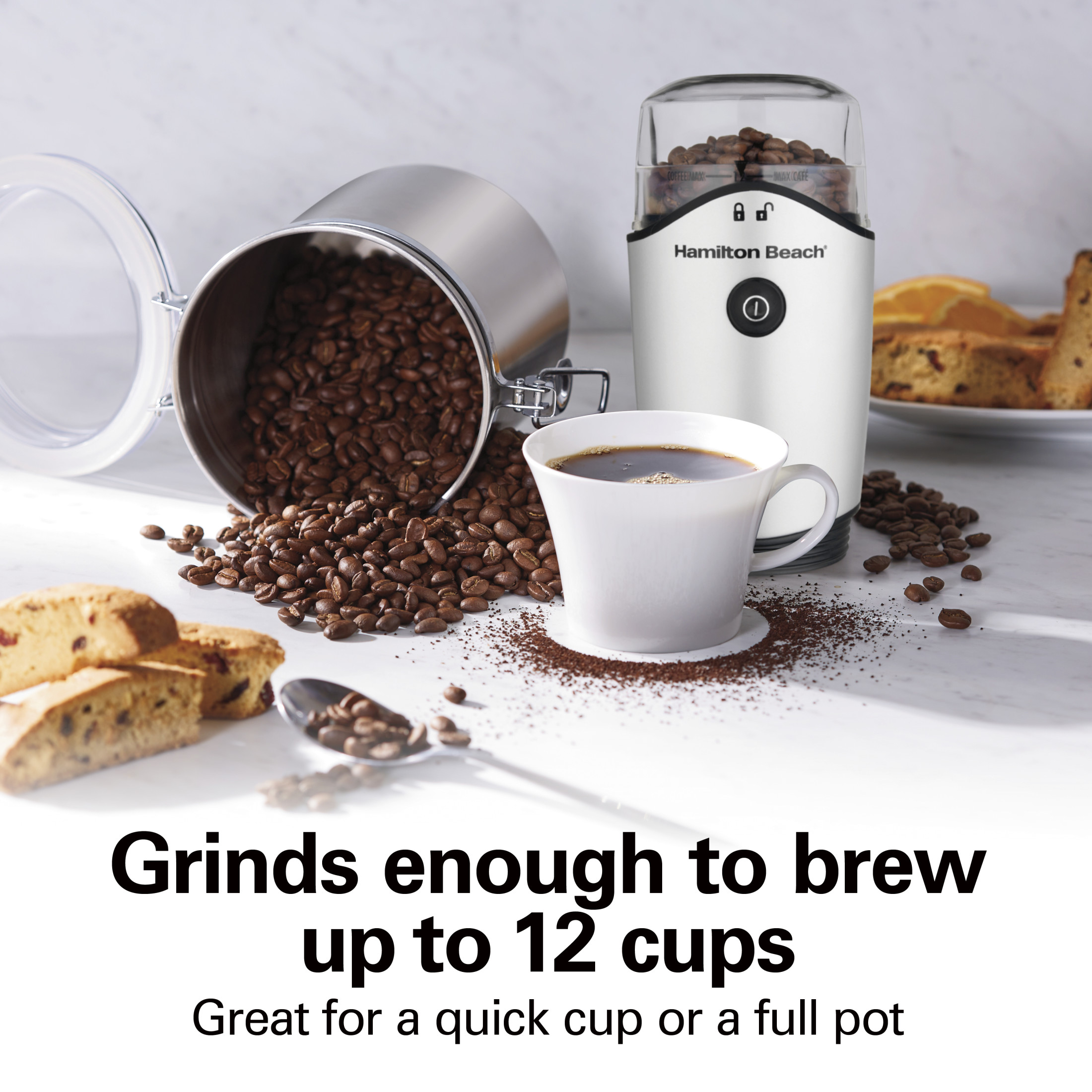 Hamilton Beach Electric Coffee Grinder, 12 Cup photo 3