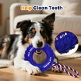 thumbnail image 4 of U-COMSO Rubber Dog Tire with Rope, Heavy Duty Chew Toys for Aggressive Chewers, Interactive Tug and Fetch Toy, 6" for Medium and Large Dogs, 1 pack, 4 of 9