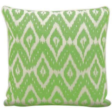 Nourison Life Styles Ikat Green Throw Pillow