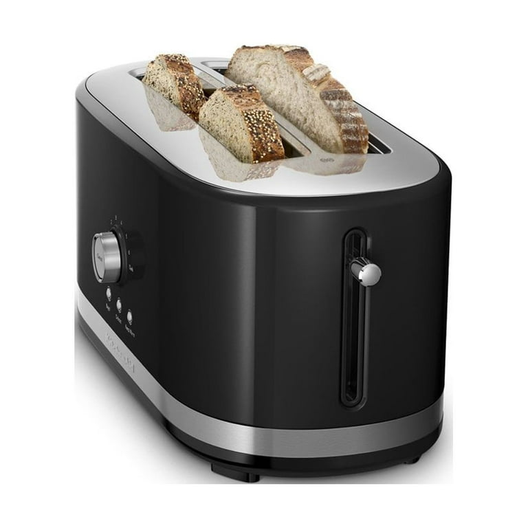 KitchenAid 4-Slice Long Slot Toaster with High Lift Lever, Onyx Black