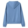 thumbnail image 6 of Girls Oversized Zip Up Hoodies Cute Casual Baggy Sweatshirt Jacket Drop Shoulder Back to School Hooded Sweaters with Pockets, 6 of 6