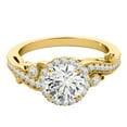 thumbnail image 4 of AoneJewelry Aonejewelry 0.75 Carat Round Shape Natural Diamond Beautiful Antique Design Engagement Wedding Ring Crafted In 10K Solid Rose White & Yellow Gold For Woman, 4 of 5