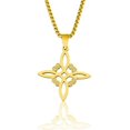thumbnail image 1 of Irish Knot Metal Cross Pendant Necklace, 1 of 7