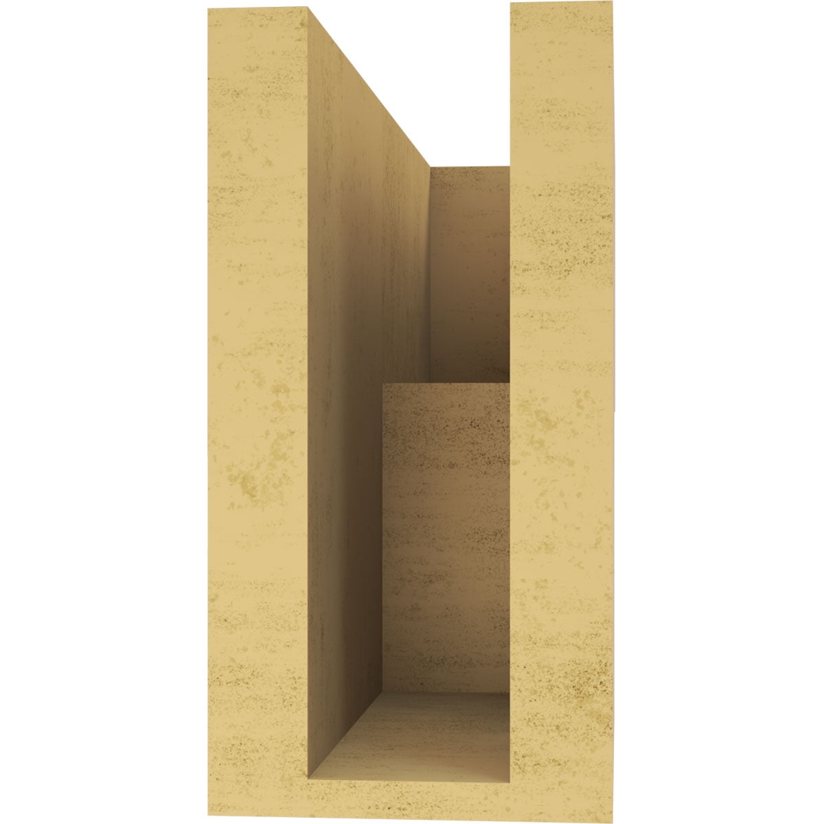 4"W x 12"D x 8"H Classic Chapel Hill Rough Cedar Woodgrain TimberThane Corbel, Primed Tan