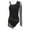 Black, variant on SiiRoh Gymnastics Leotard for Women Asymmetric Shoulder Fringe Rumba Salsa Latin Jazz Dance Leotard Navy Blue S
