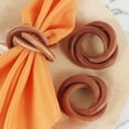 thumbnail image 6 of Three-Ring Napkin Rings, Decorative Handcuff Ring, Napkin Holders, Napkin Rings Bulk for Decoration 8Pcs, 6 of 7