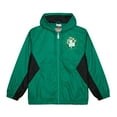 thumbnail image 2 of Men's Mitchell & Ness Kelly Green Boston Celtics Playmaker Full-Zip Hooded Windbreaker Jacket, 2 of 6