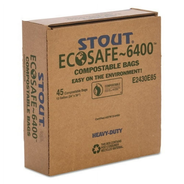 EcoSafe-6400 Bags, 13 gal, 0.85 mil, 24 EcoSafe-6400 Bags, 13 gal, 0.85 mil, 24