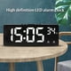 thumbnail image 5 of Reloj despertador digital LED simple con pantalla digital grande, moderno, con múltiples funciones, para escritorio, mesita de noche, estudio, cocina. Reloj despertador digital., 5 of 7
