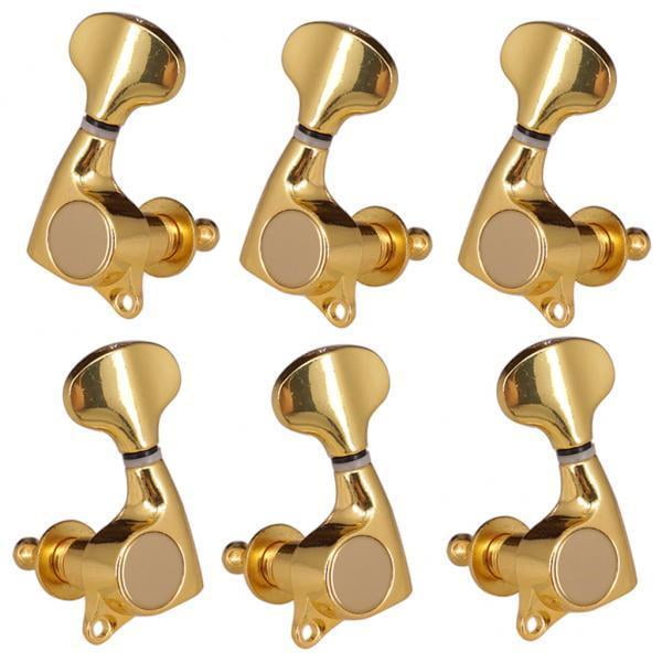 Clavijas de afinación perfke Sintonizadores de Cuerda para Guitarra Folk Acústica Eléctrica Sellada 3R3L