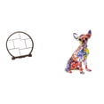 thumbnail image 1 of Estante Organizador De Madera Para Decoración Del Hogar Y La Oficina Con Estatua De Perro Realista Y Colorida, Adorno De Animal Coleccionable Artesanal De Cachorro Multicolor, 1 of 8