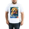 thumbnail image 5 of Summer Short Sleeve Tops Crew Neck Shirts For Women Dog FlowerPlus Size Tee Shirts, 5 of 5