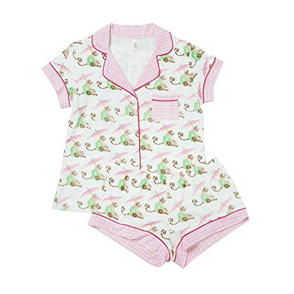 The Cat's Pajamas The Cat's Pajamas Knit Short Set Monkey Biz
