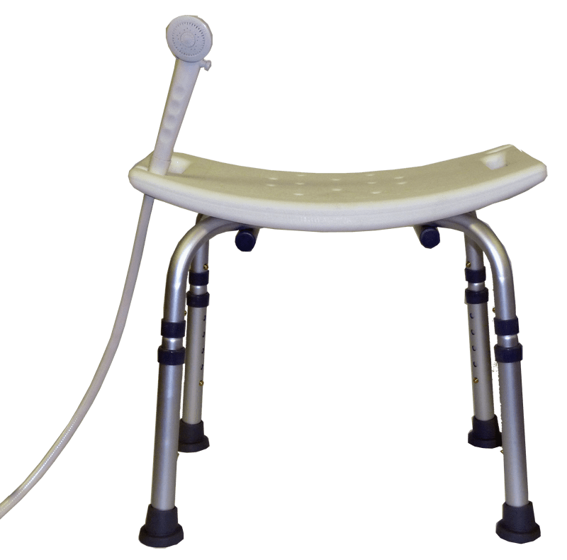 Aluminum Bath Bench Shower Chair With Handle No Back Stool Safety