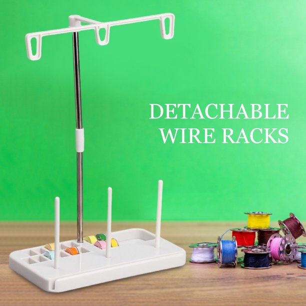 Soporte De Carrete De 3 Conos Estante para línea de bordado, artilugios artesanales, soporte para 3 carretes, accesorios para máquinas de coser Sywqhk Libre de BPA