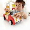 thumbnail image 5 of Hape Dollhouse Family Car - Red - Kids Wooden Car Toy, Push Vehicle Accessory For Complete Doll House, 8.9 x 3.5 x 5.1", Pretend Play, Ages 3+, 5 of 6